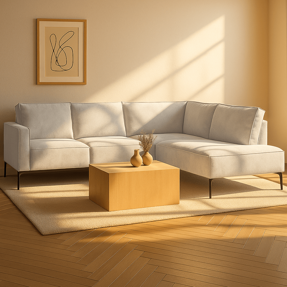 Hoekbank grijs - Dimehouse