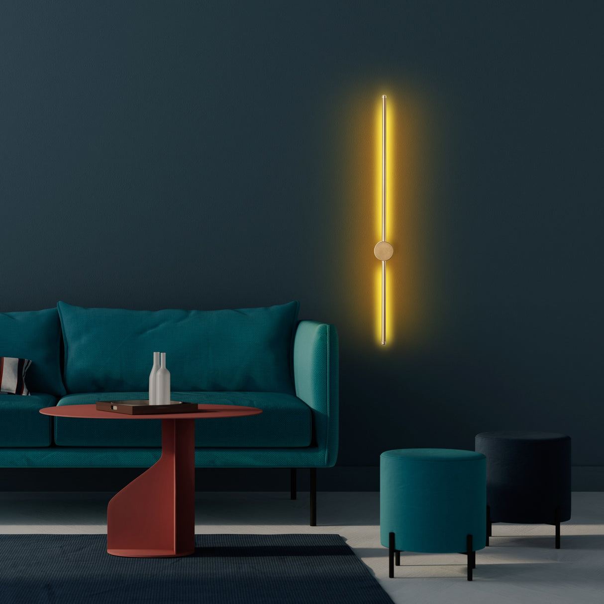 Applique Murale Or 91 cm Métal Vortex