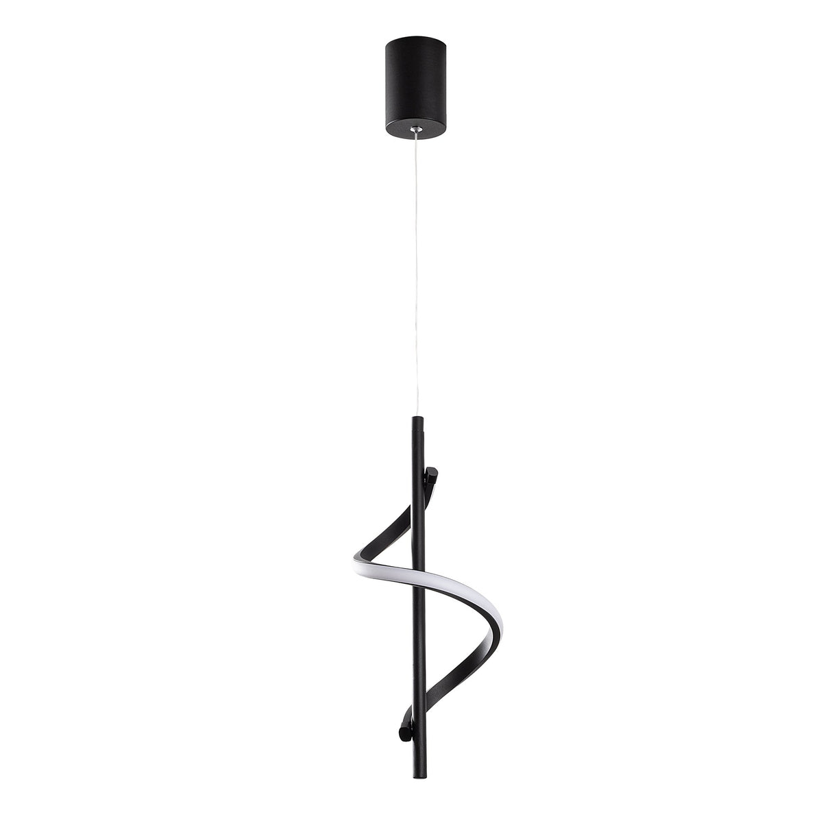 Suspension Noire Métal Opulente