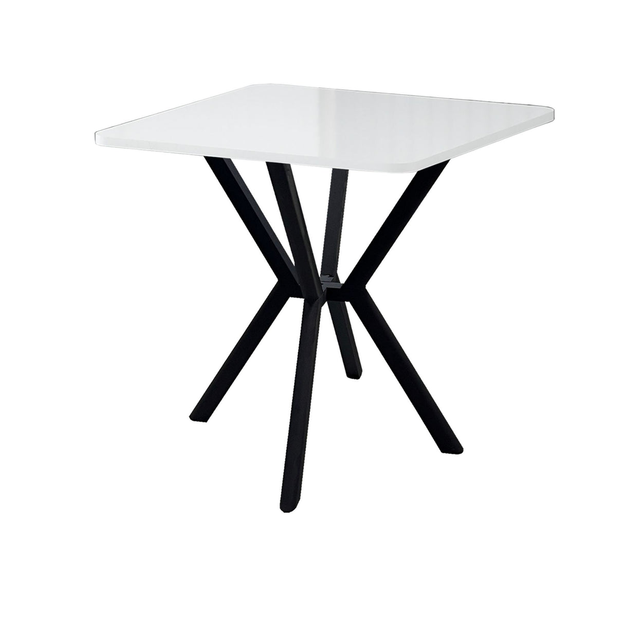 Table à manger Elma blanc 70 x 70 cm Bois enduit mélaminé