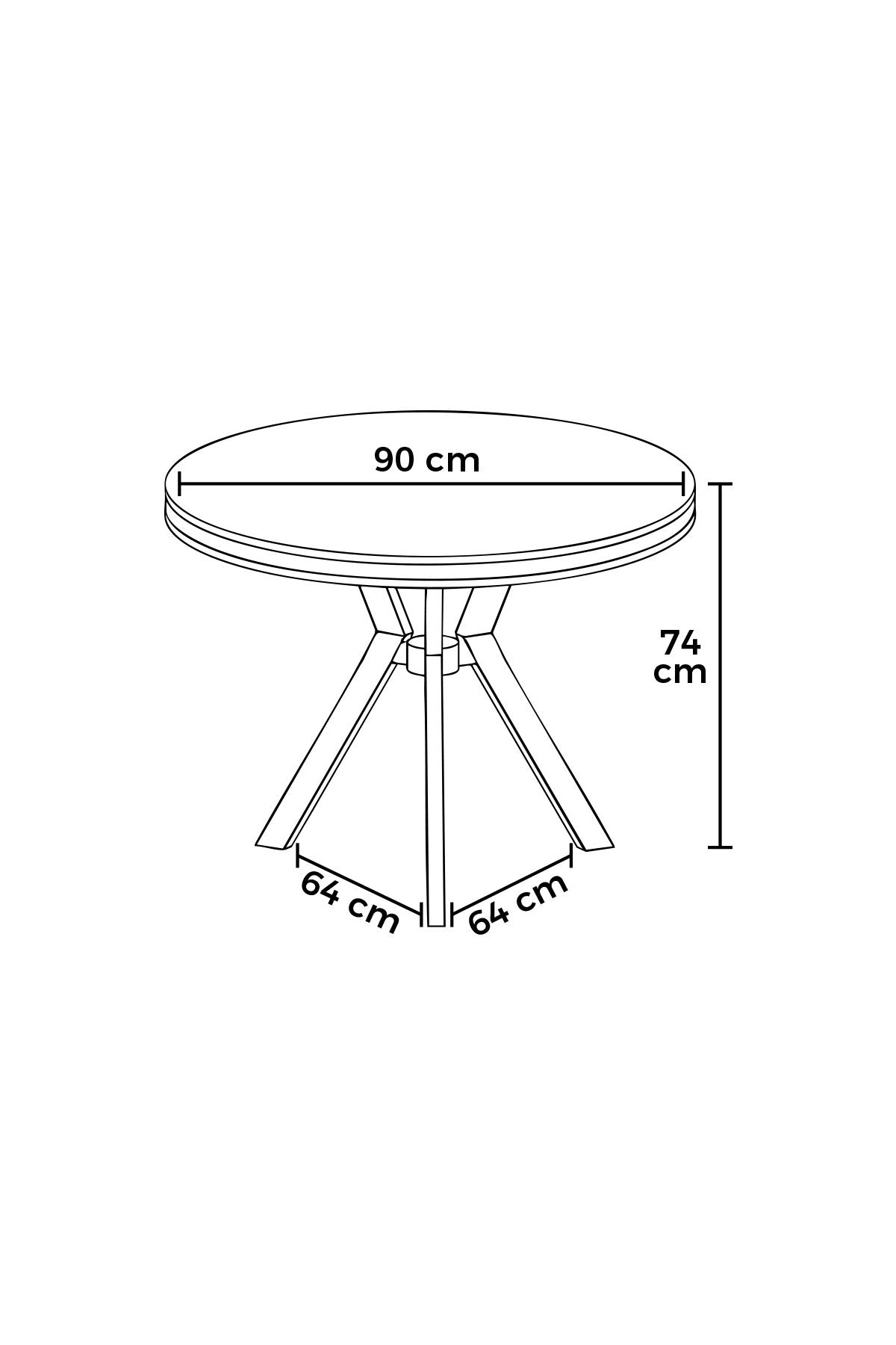 Table à manger Mos aspect marbre ovale 90 cm Aspect marbre blanc avec panneau chromé 100% laqué