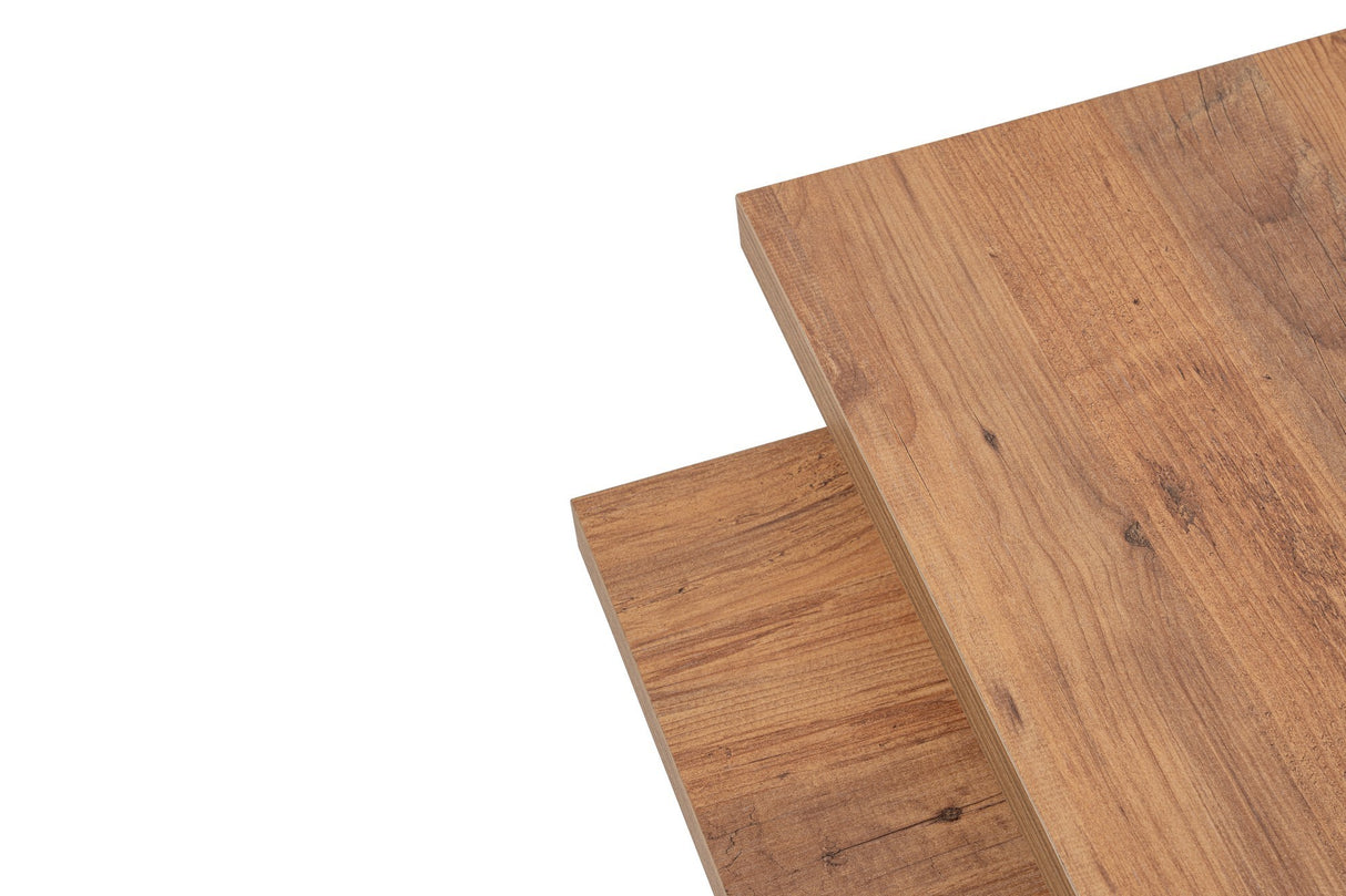 Table basse Naturel Aspect Pin Mélamine Rébellion