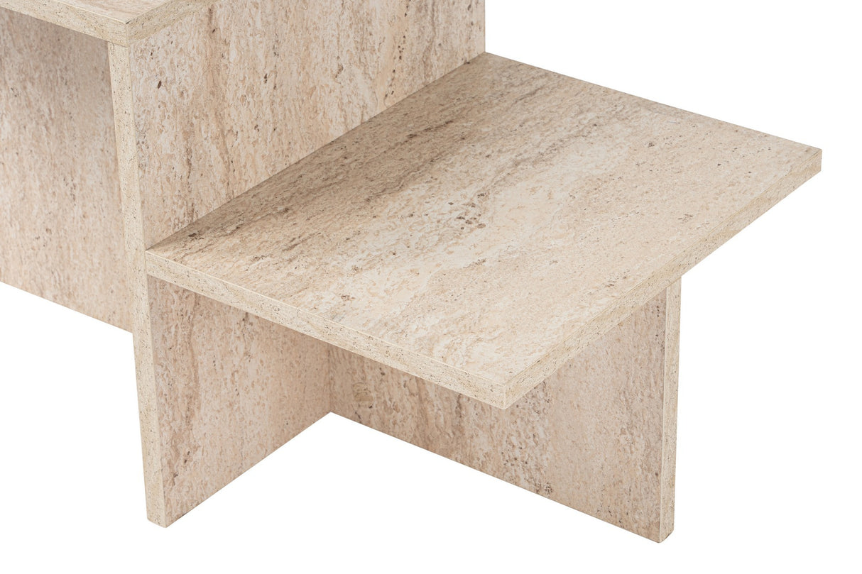 Salontafels - Salontafel travertin melamine Eterna 80 x 40 cm - Dimehouse