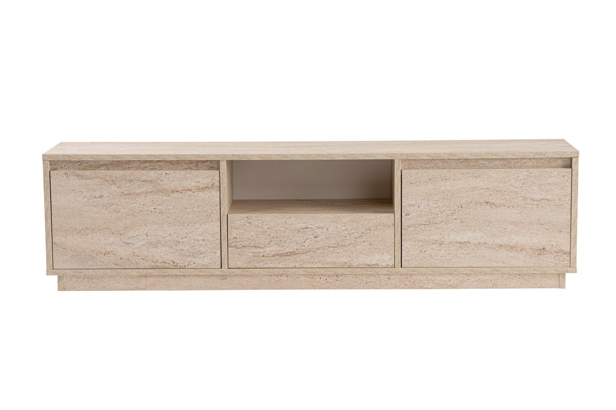 Meuble TV Beige en Mélamine Flare 42x160x29,5 cm