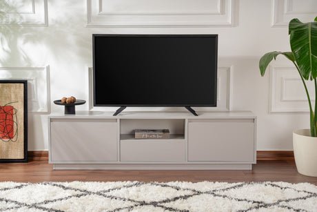 Meuble TV Grise Mélamine Flare 42x160x29,5 cm