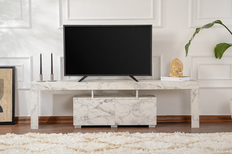 Meuble TV Marbre Mélamine Vertex 50x180x31,3 cm