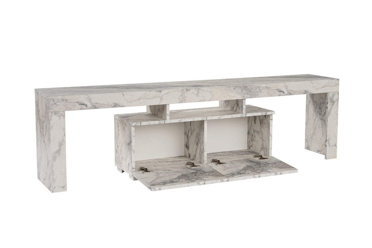 Meuble TV Marbre Mélamine Vertex 50x180x31,3 cm