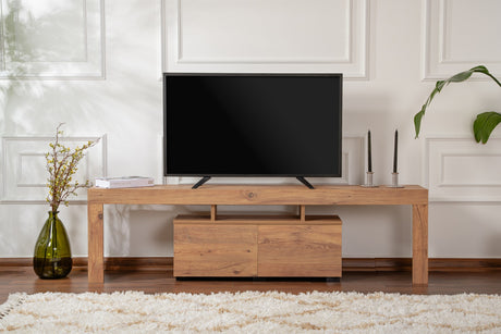 Meuble TV Naturel Mélamine Vertex 50x180x31,3 cm