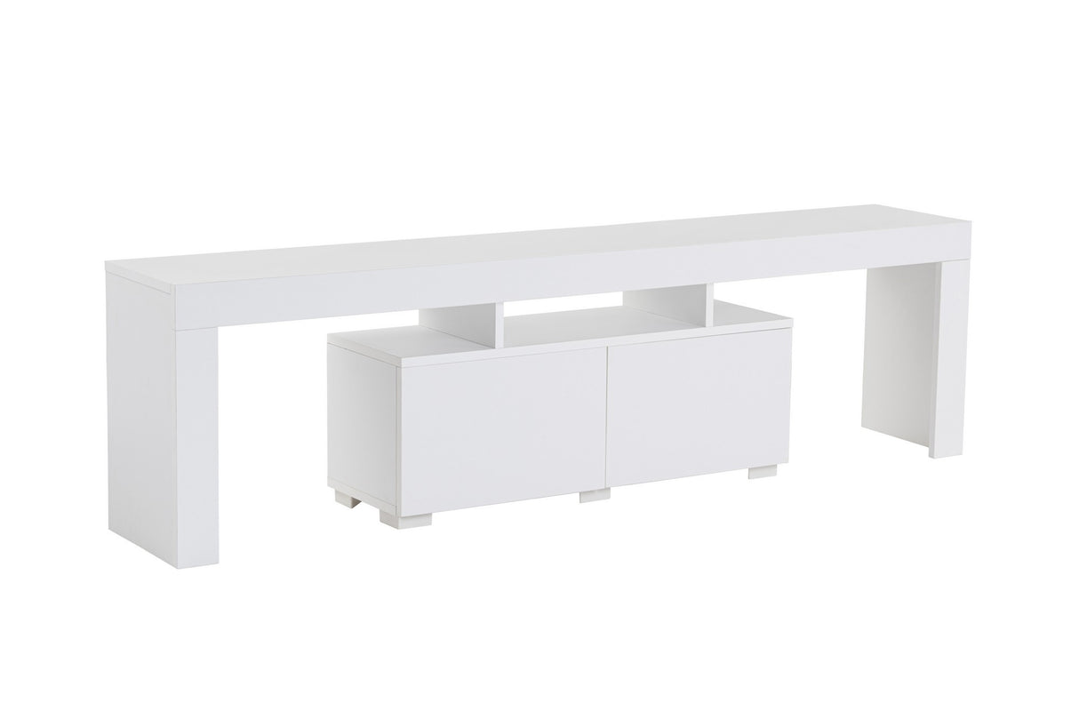 Meuble TV blanc en mélamine Vertex 50x180x31,3 cm