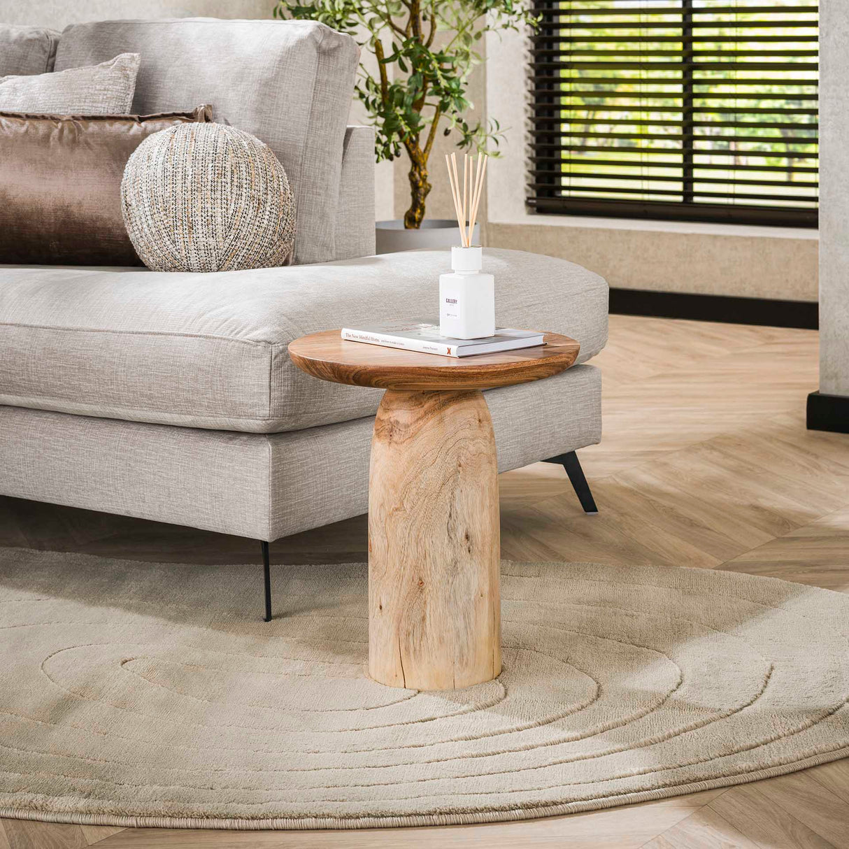 Table d'appoint Odin - Bois massif d'acacia - 40x40x45 cm