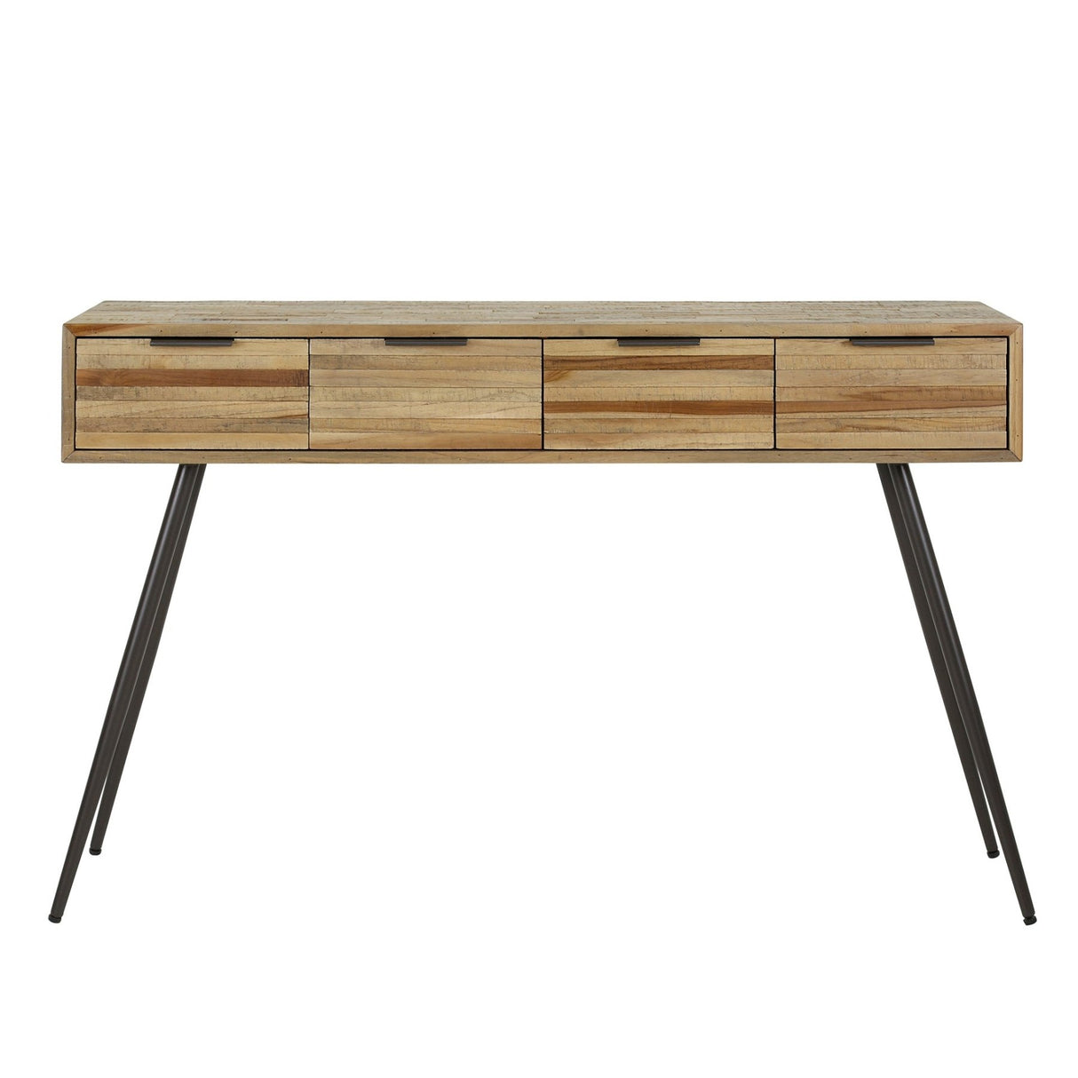 Table de pique-nique Bosco en teck massif, vieilli, 120x30x76 cm