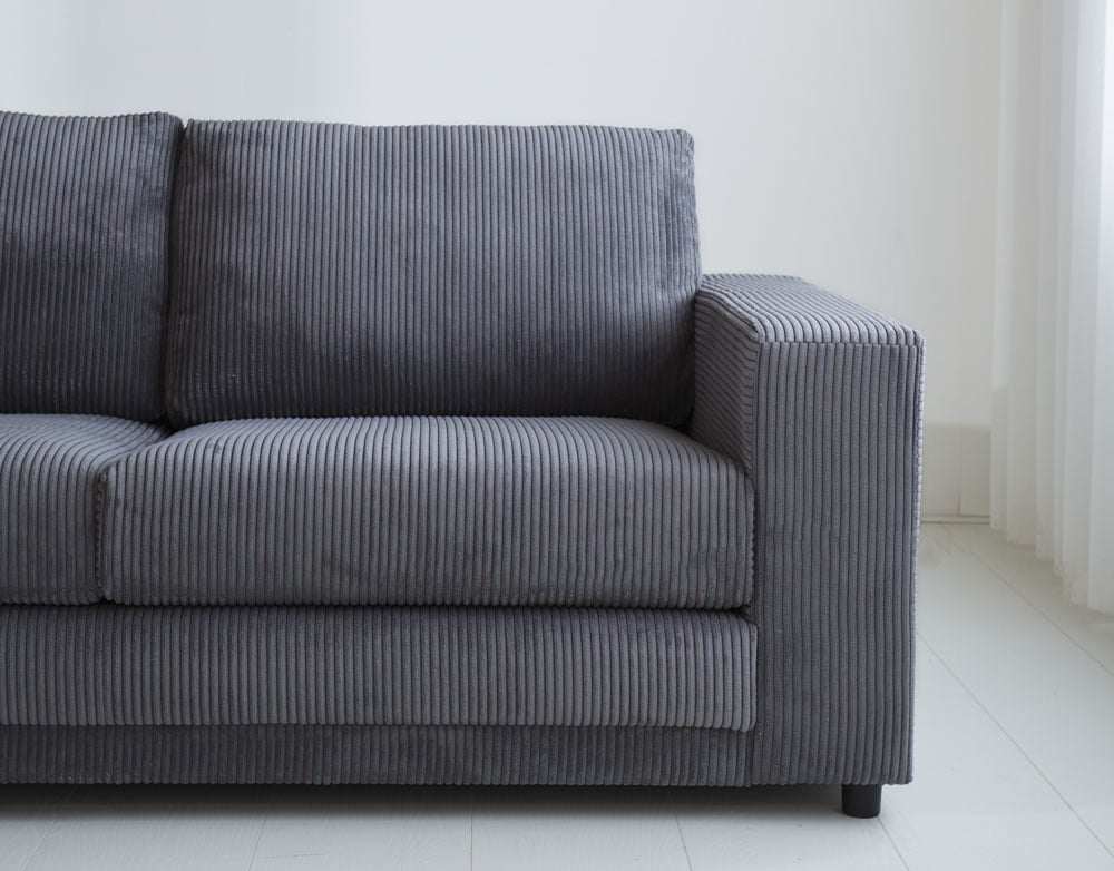 Bank Gabi DeGeBe Antraciet Stof Sfeerfoto detail