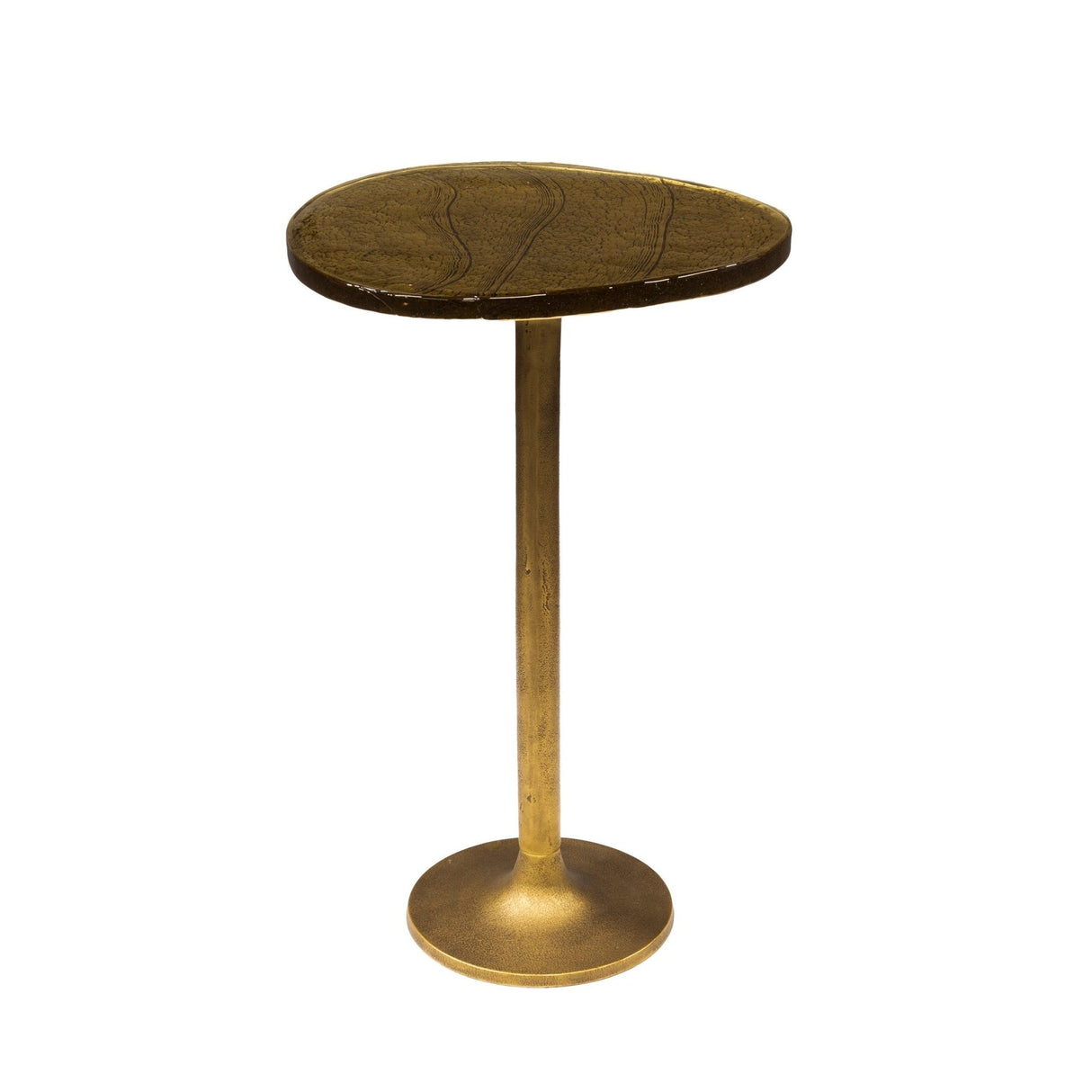 Table d'appoint Nola en Or Antique - 60 cm de haut