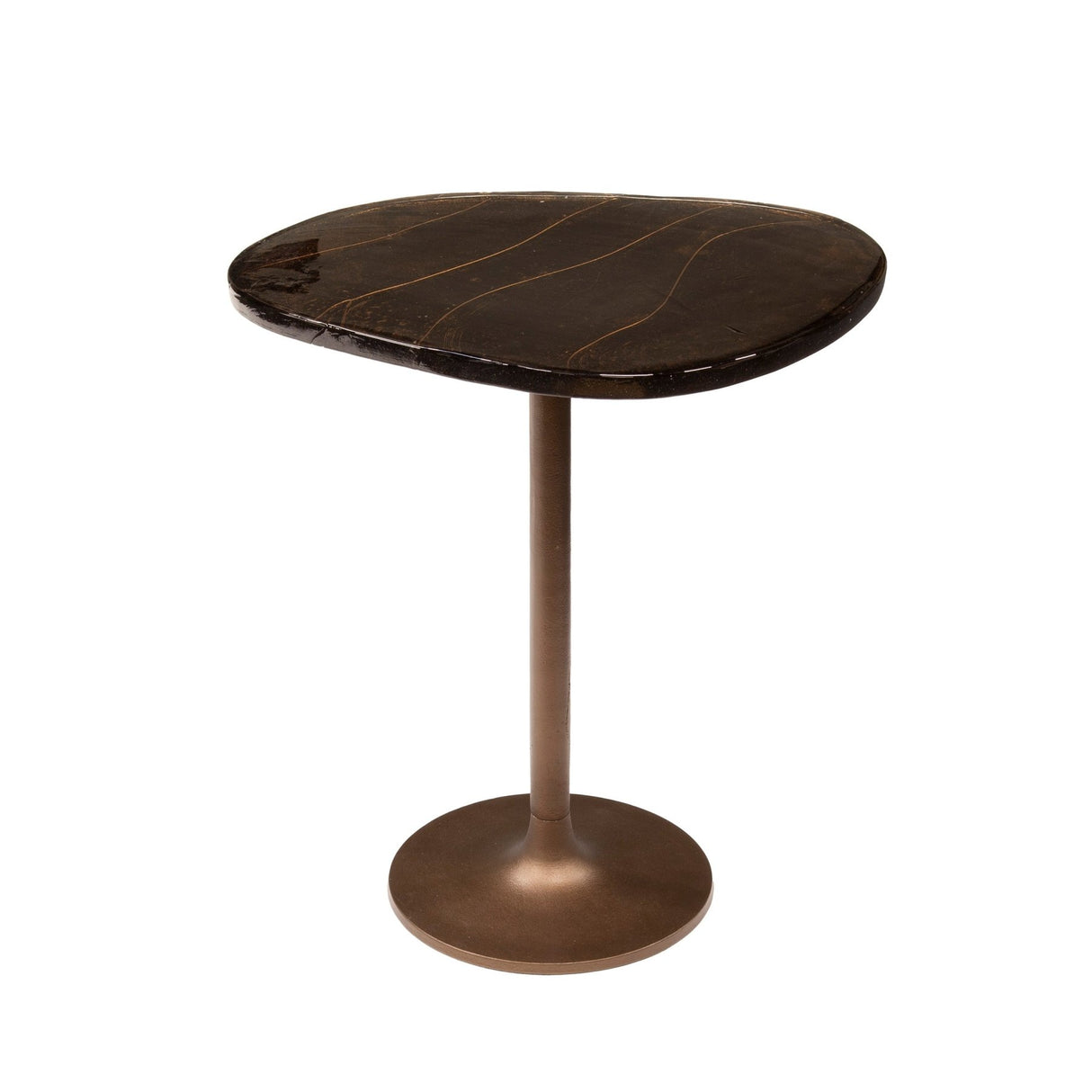 Table d'appoint Copper Glow M – Cuivre Antique, 50x42x55 cm