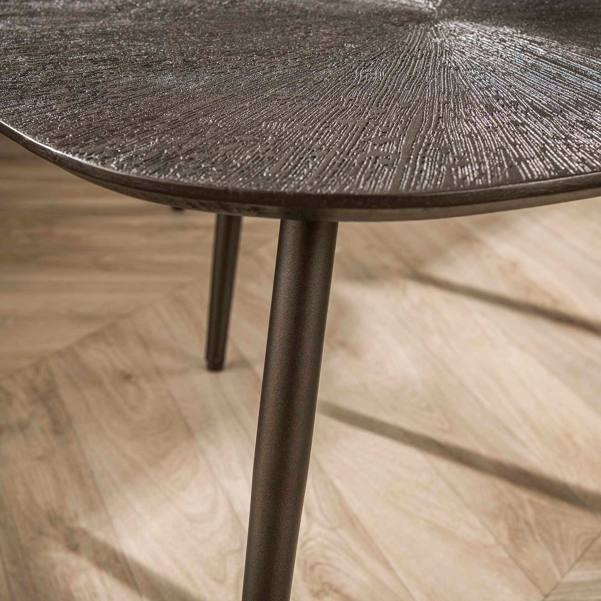 Ensemble de tables basses Jax Organique Bronze Marron Foncé (2 pièces)