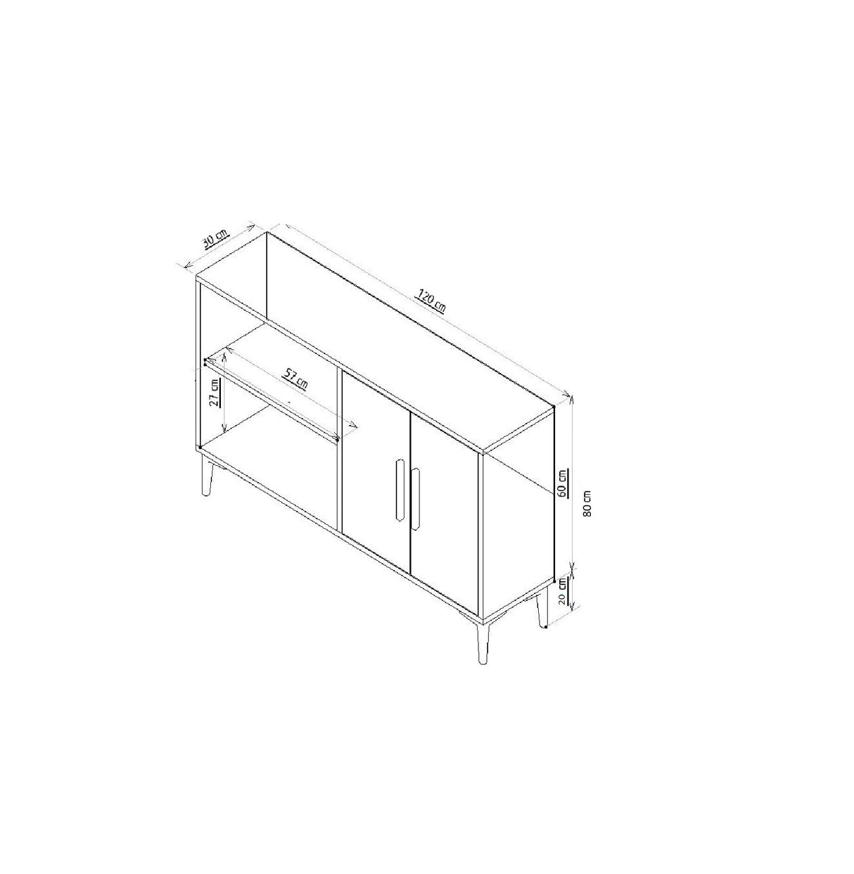 Table d'appoint Ahart blanc et or 120 cm Blanc, Or Bois composite mélaminé