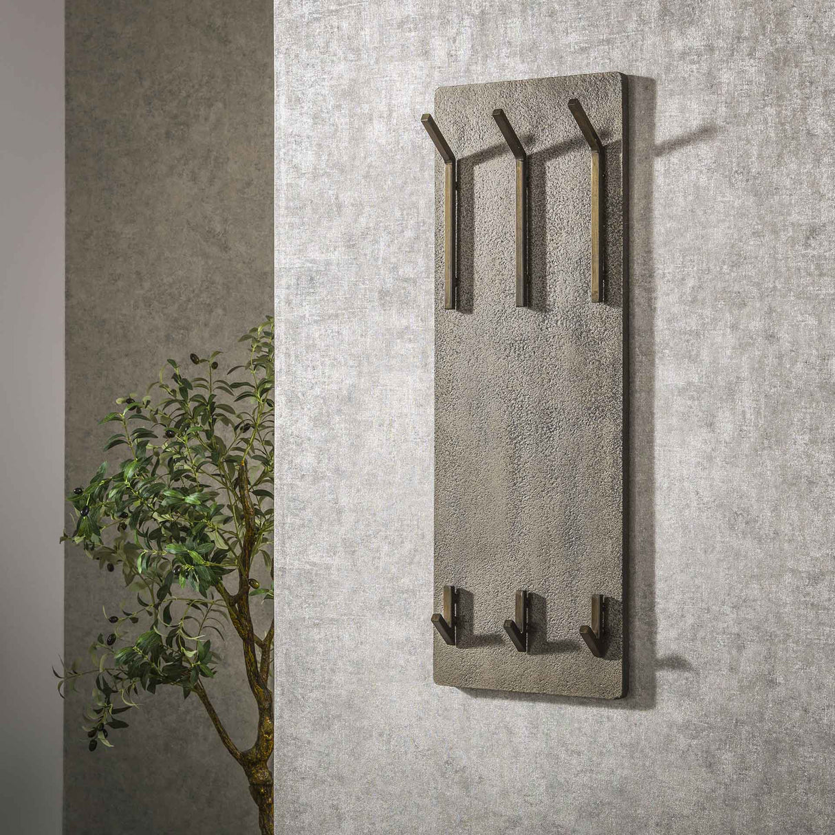 Porte-manteau Ferre 6 crochets - Métal Bronze Antique