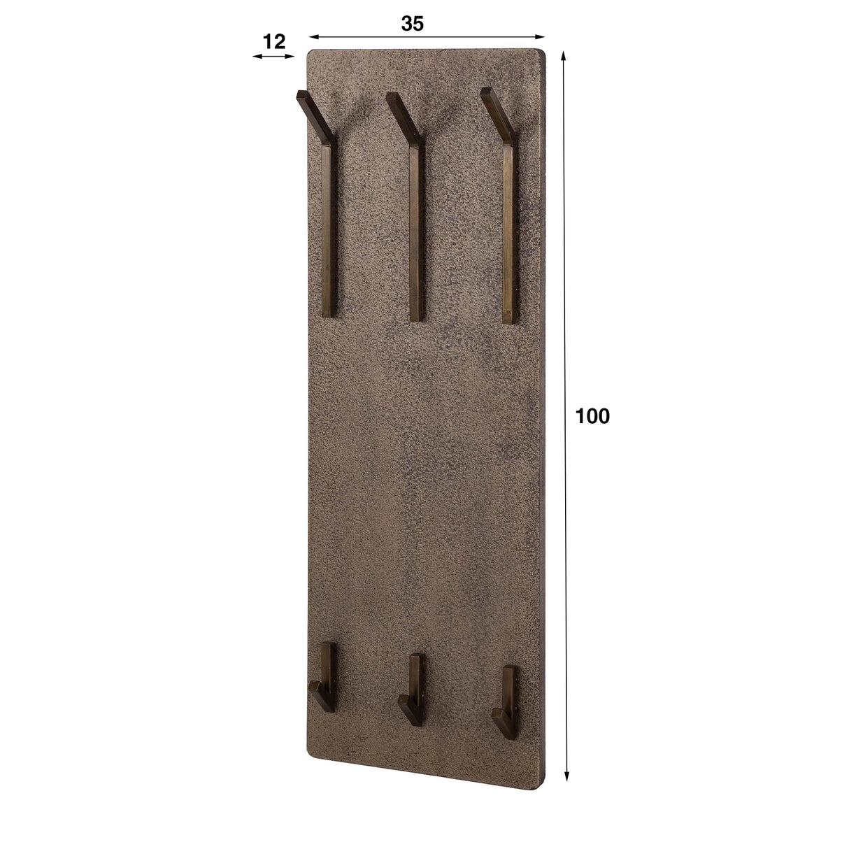 Porte-manteau Ferre 6 crochets - Métal Bronze Antique