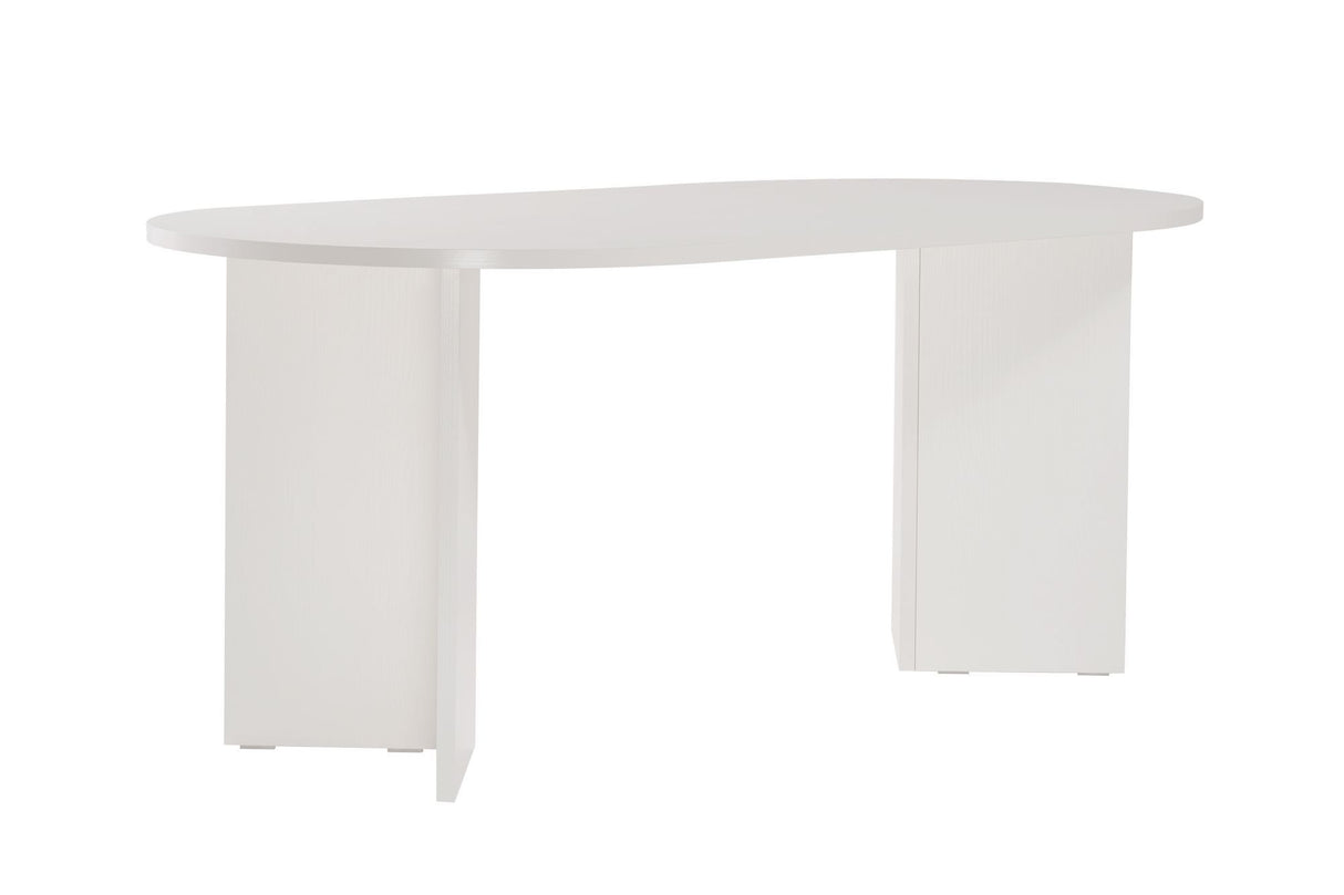 Sablin Table à manger en bois blanc 180x89,5x75 cm Bois Blanc Mélamine