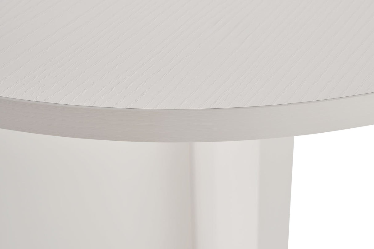 Sablin Table à manger en bois blanc 180x89,5x75 cm Bois Blanc Mélamine