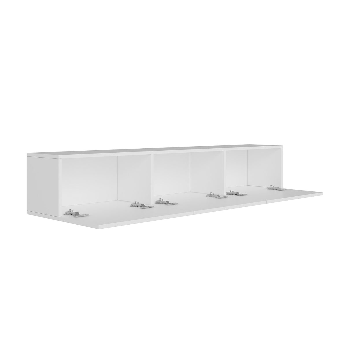 Console murale West blanche 150 cm Mélamine bois composite