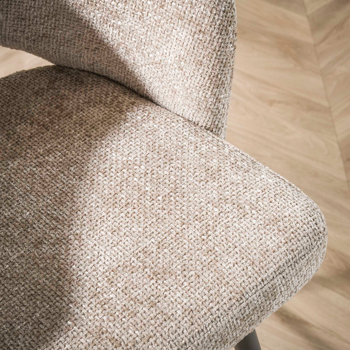 Ensemble de 2 chaises de salle à manger Cargo Tissu Sable