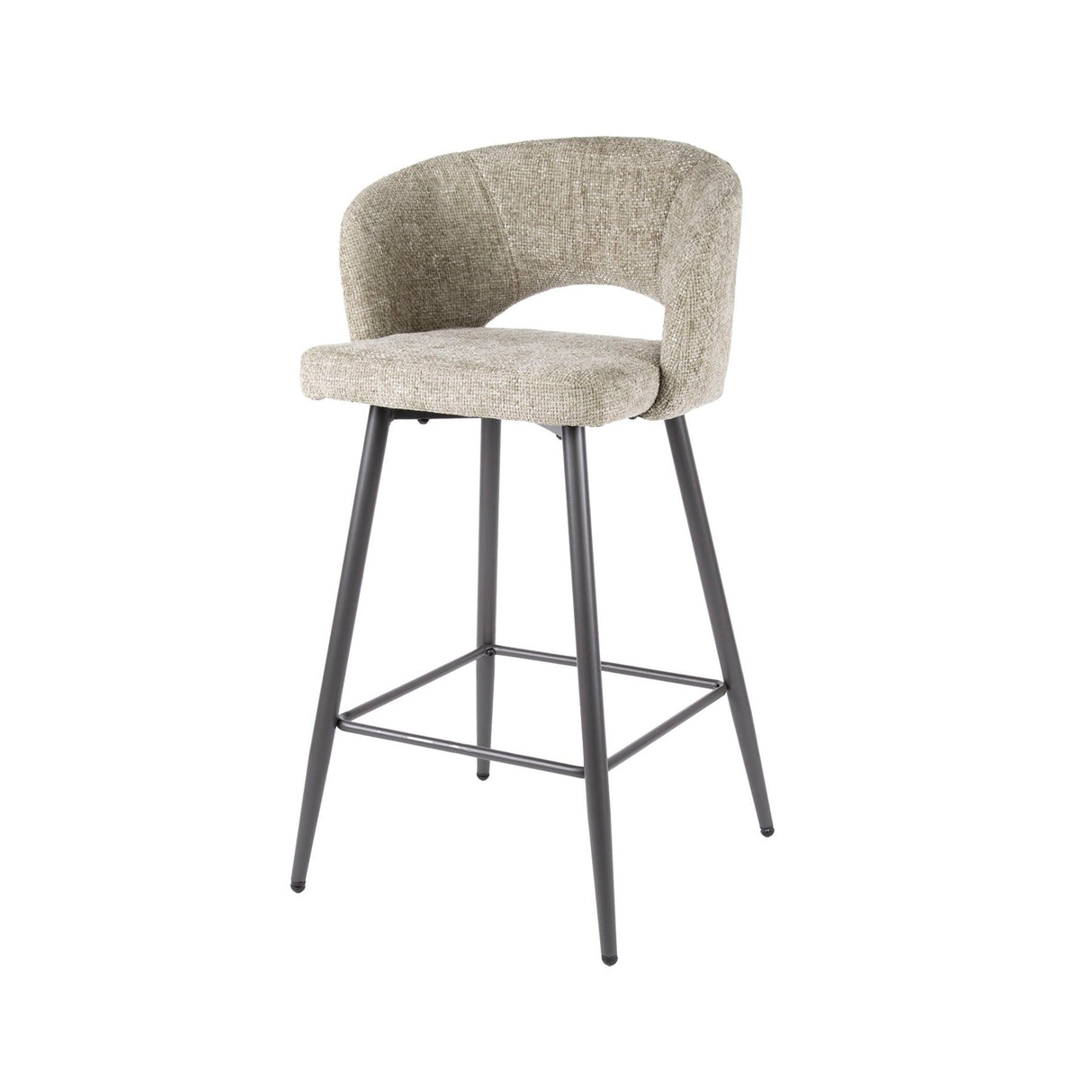 Tabouret de bar moderne Zand Alba Tissee Cargo Tissu