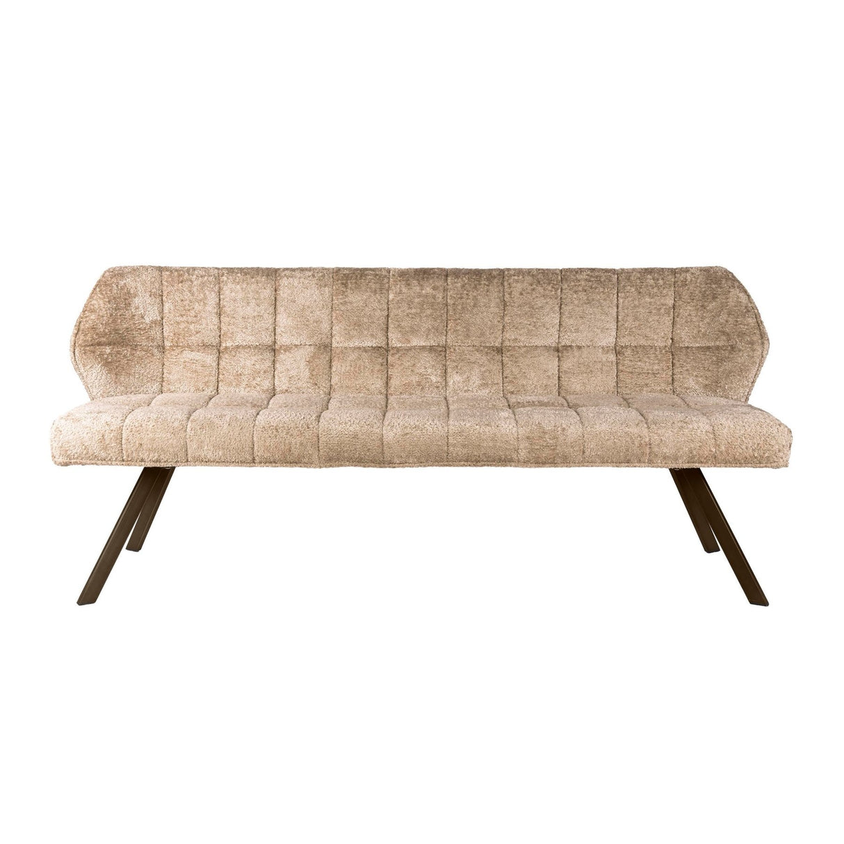 Banquette de salle à manger Raster bouclé marron sable
