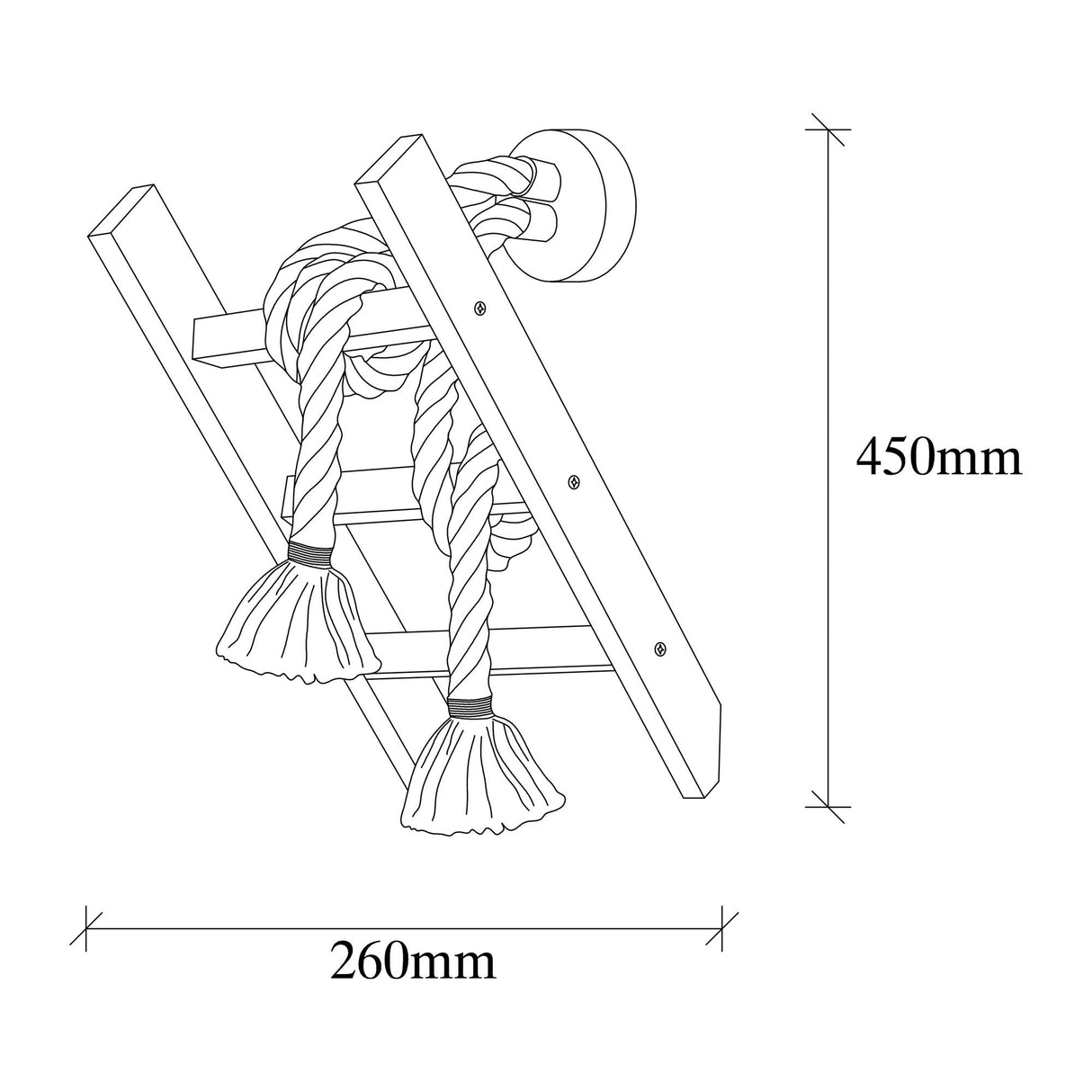 Applique Naturel en Bois de Hêtre Fjord