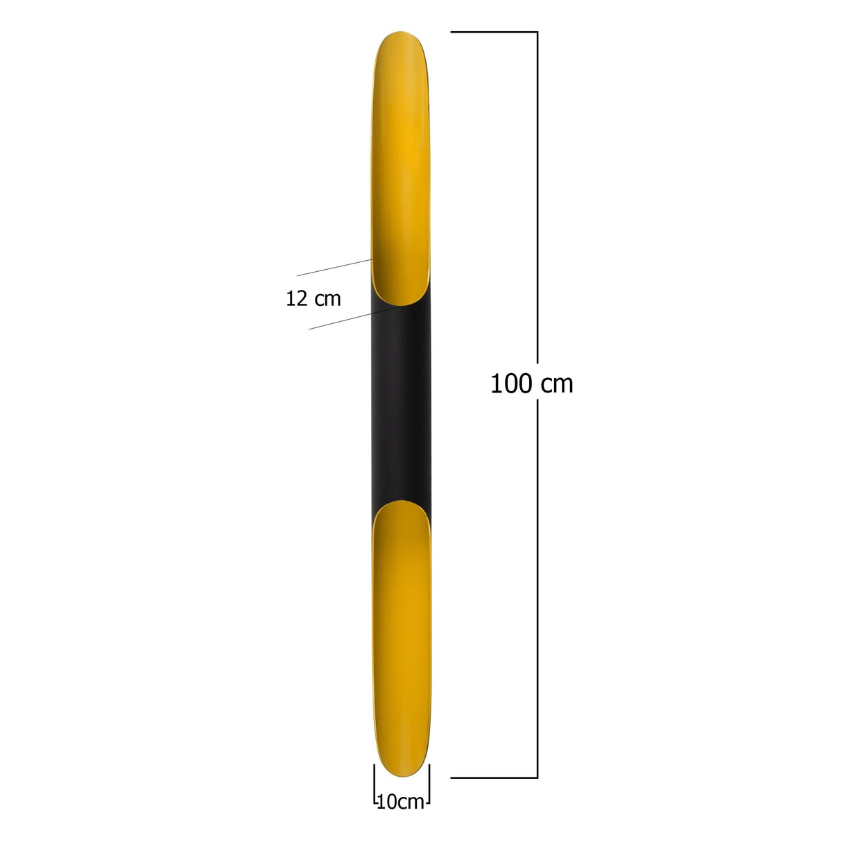 Applique noire en verre Lyra