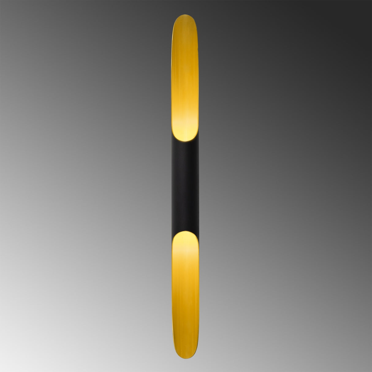 Applique noire en verre Lyra