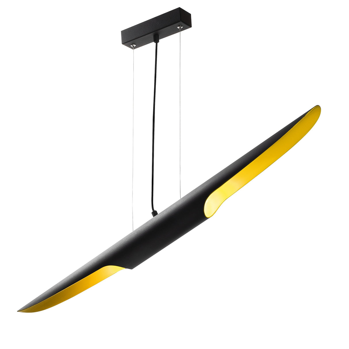 Suspension Noire Métal Lyra