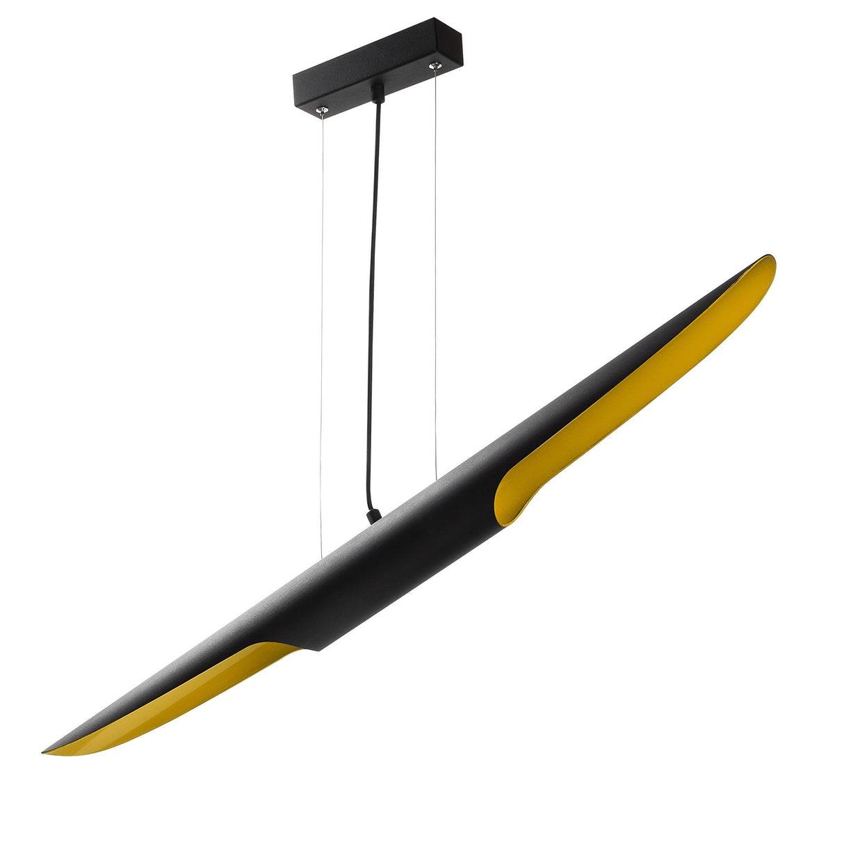 Suspension Noire Métal Lyra