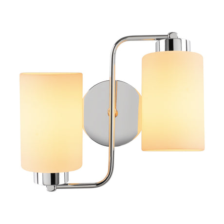 Applique murale 2 lumières Argent Verre Oasis