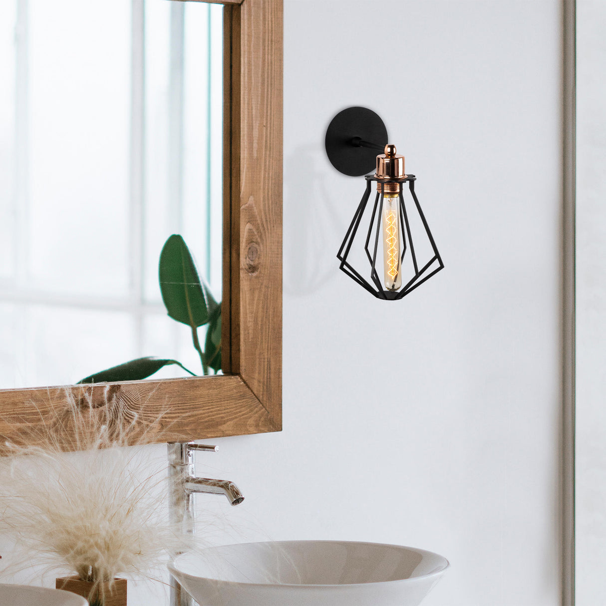 Applique Murale Noir Métal Palissade