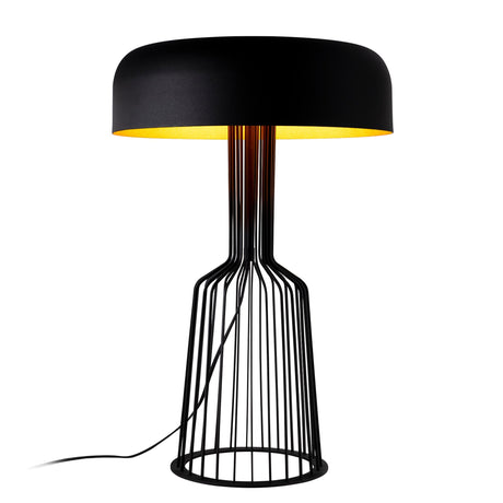 Lampe de table Noir Or Métal Quartz