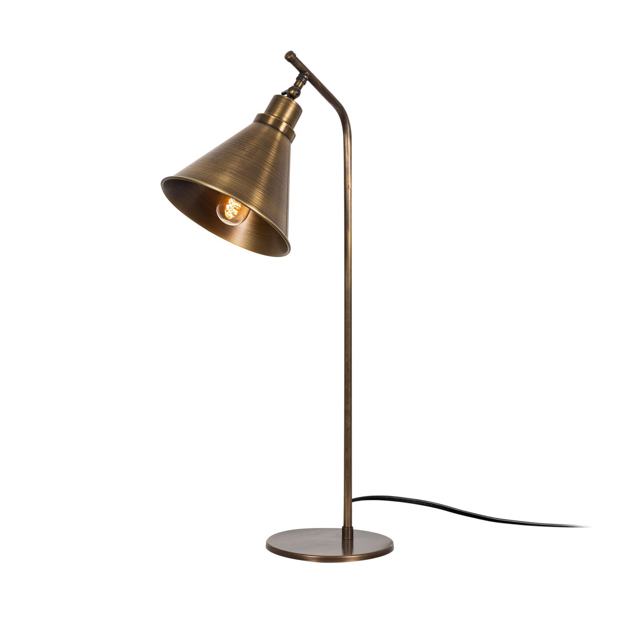 Lampe de table en métal couleur bronze Crimson