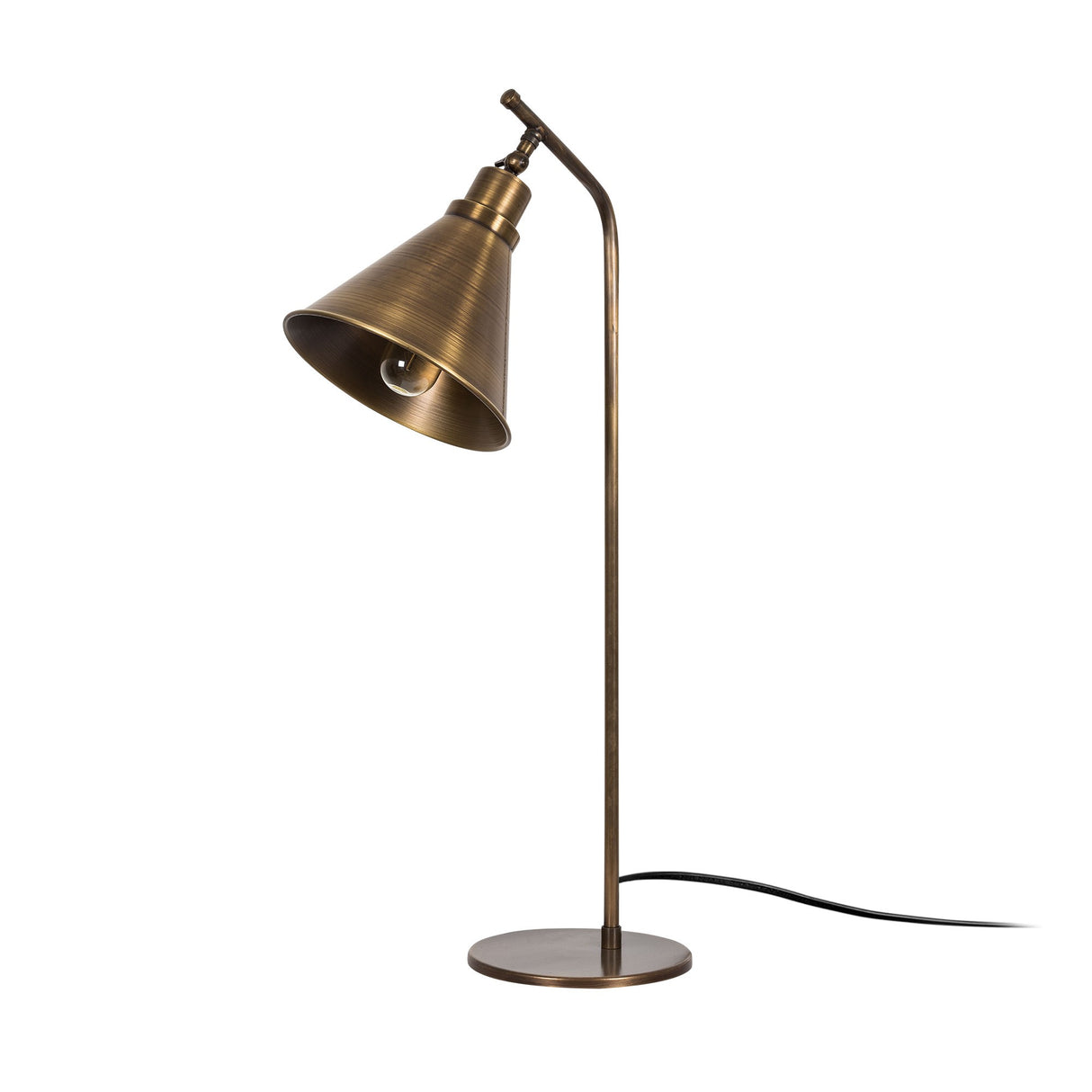 Lampe de table en métal couleur bronze Crimson
