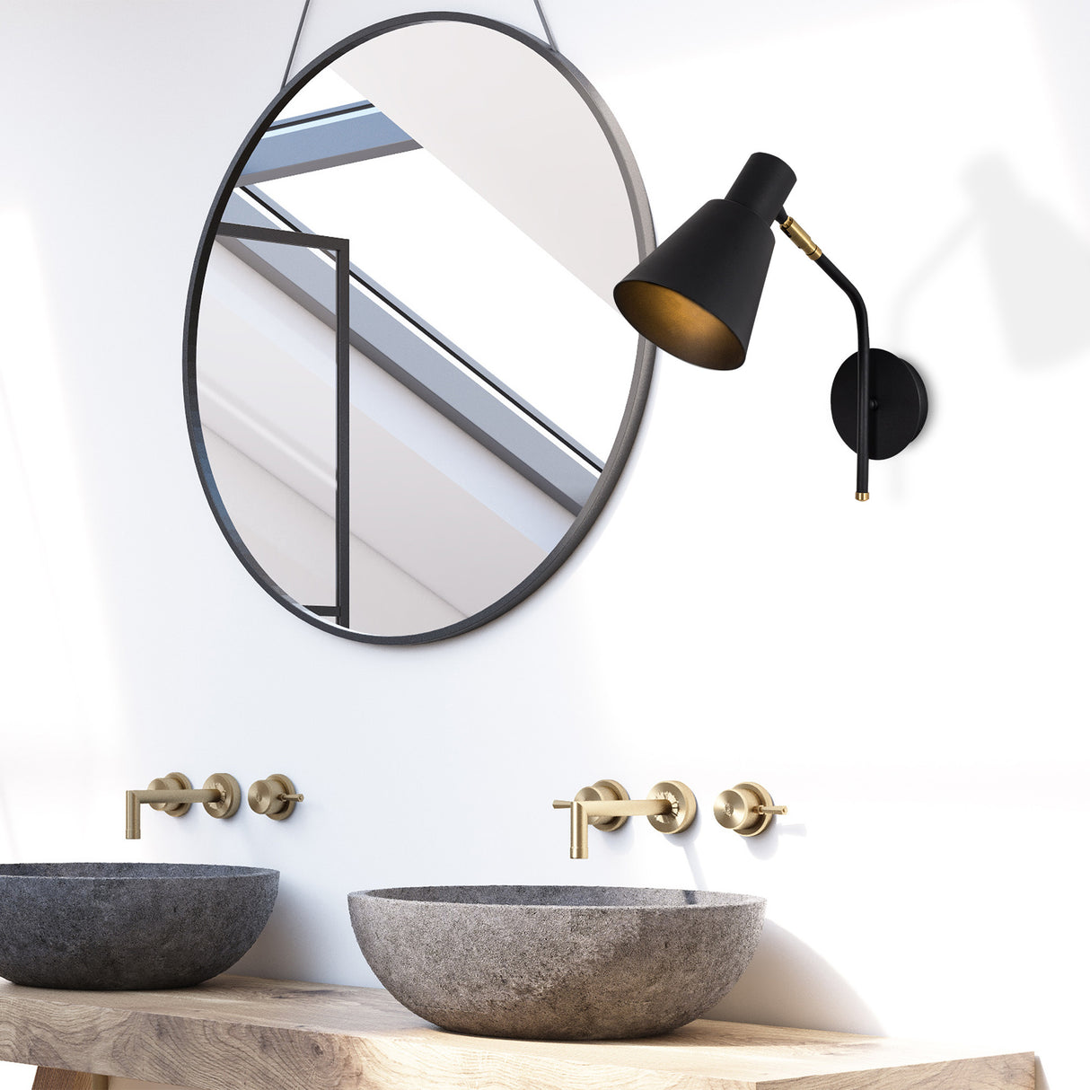 Applique Noir Or Métal Crimson