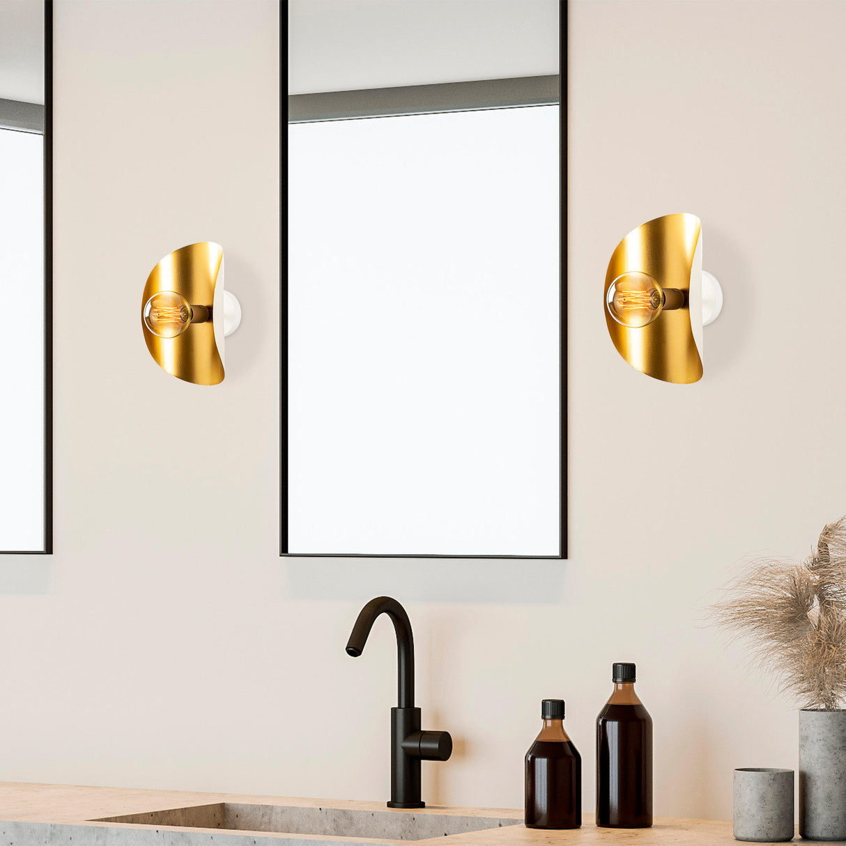 Applique Murale Or Métal Echelon