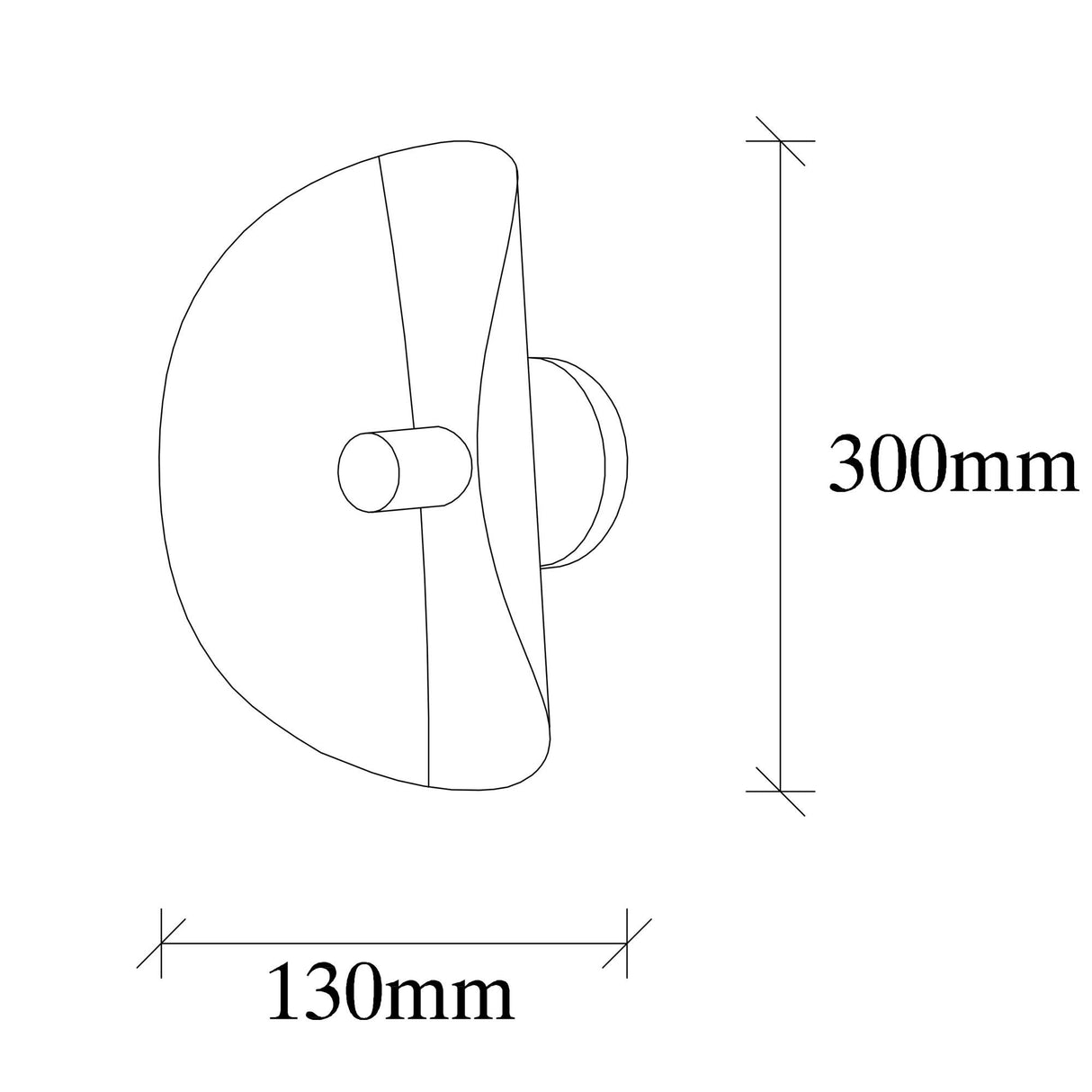 Applique Murale Or Métal Echelon