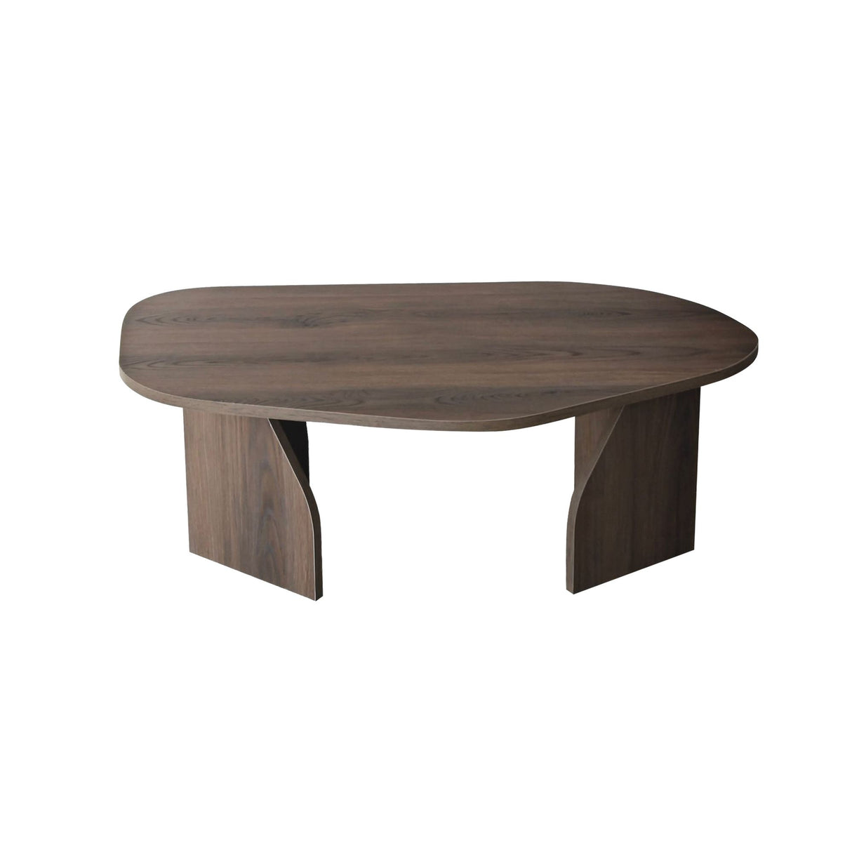 Table Basse Bio Support Mélamine Noyer Japandi - 105x65 cm
