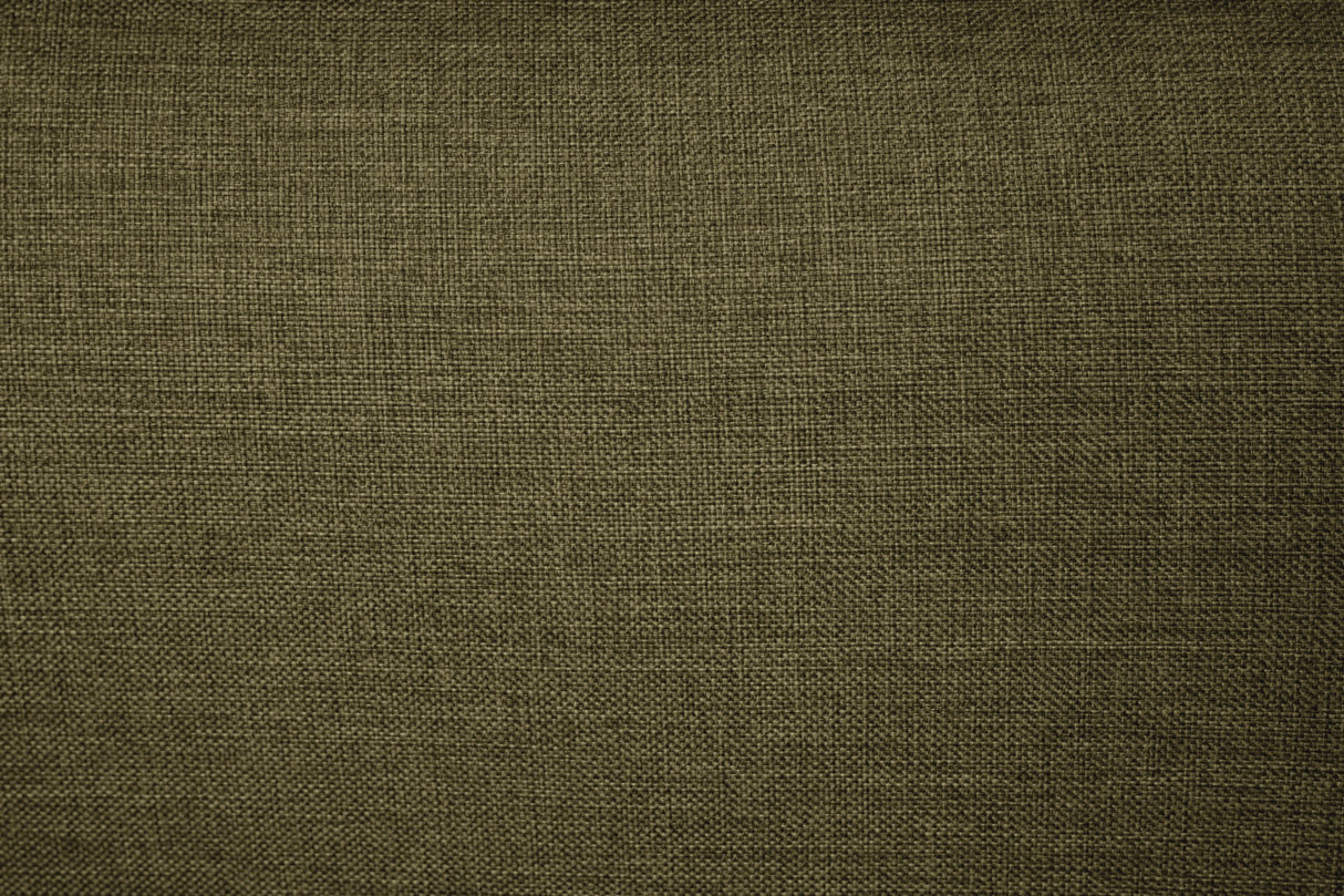 Canapé d'angle modulaire Fora avec pouf séparé en tissu lin - vert