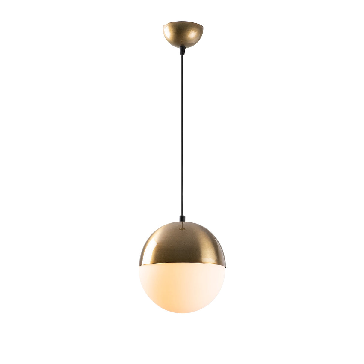 Suspension 1-lampe Verre Blanc Regal