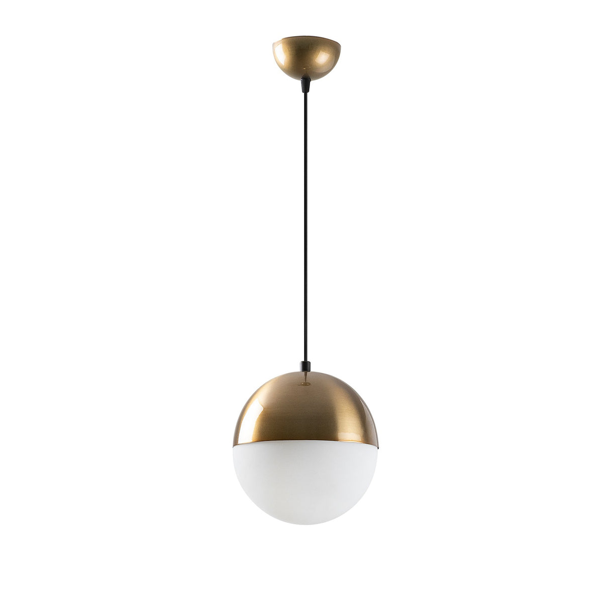 Suspension 1-lampe Verre Blanc Regal