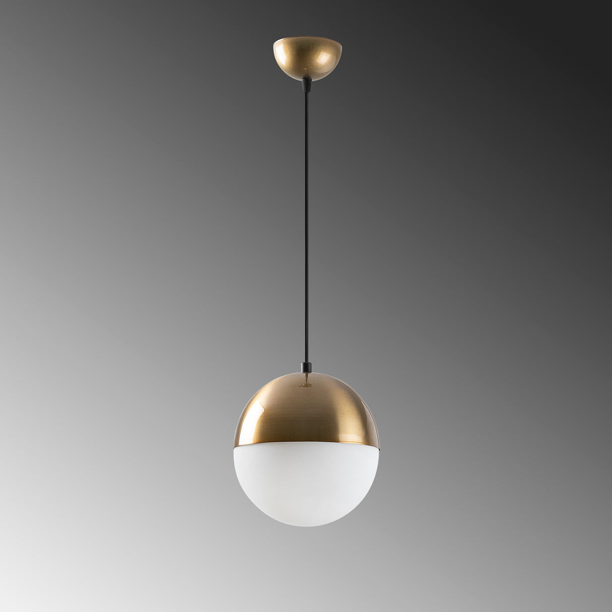 Suspension 1-lampe Verre Blanc Regal