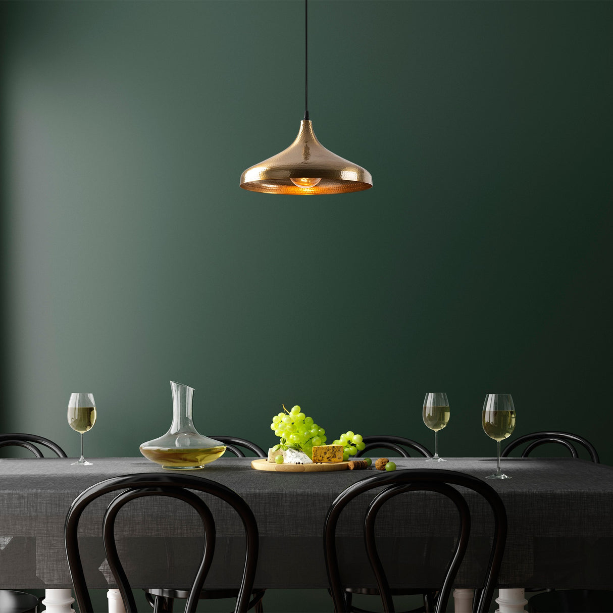 Suspension Métal Couleur Bronze Eclipse