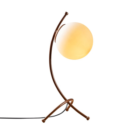 Lampe de table en verre blanc Nightstrike