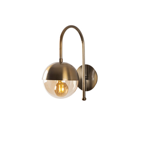 Applique en verre couleur bronze Carina