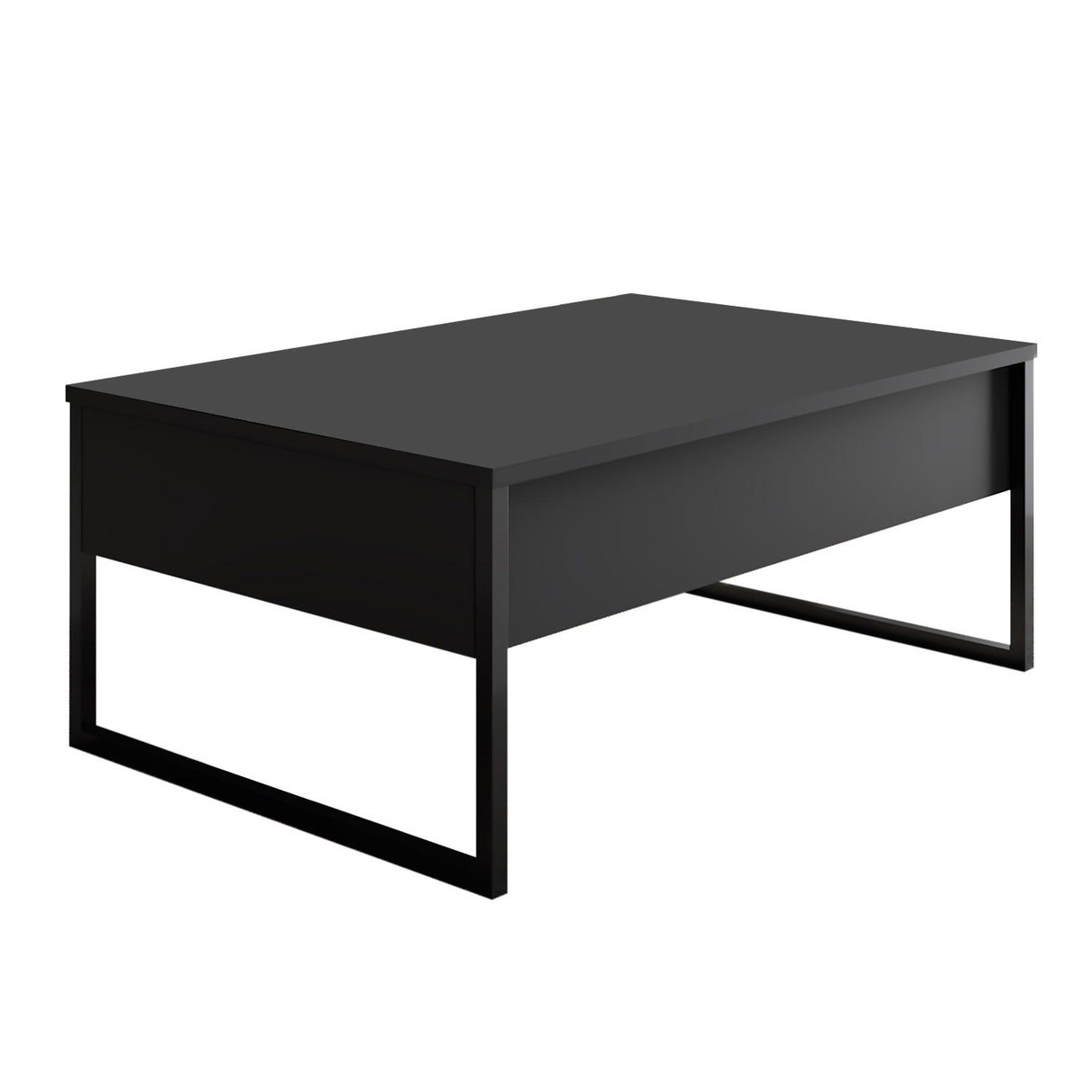 Ensemble de meubles Anthracite Luxe - Table basse + meuble TV - Structure noire